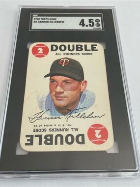 1968 Topps Game #5 Harmon Killebrew SGC 4.5 Vintage Baseball Card